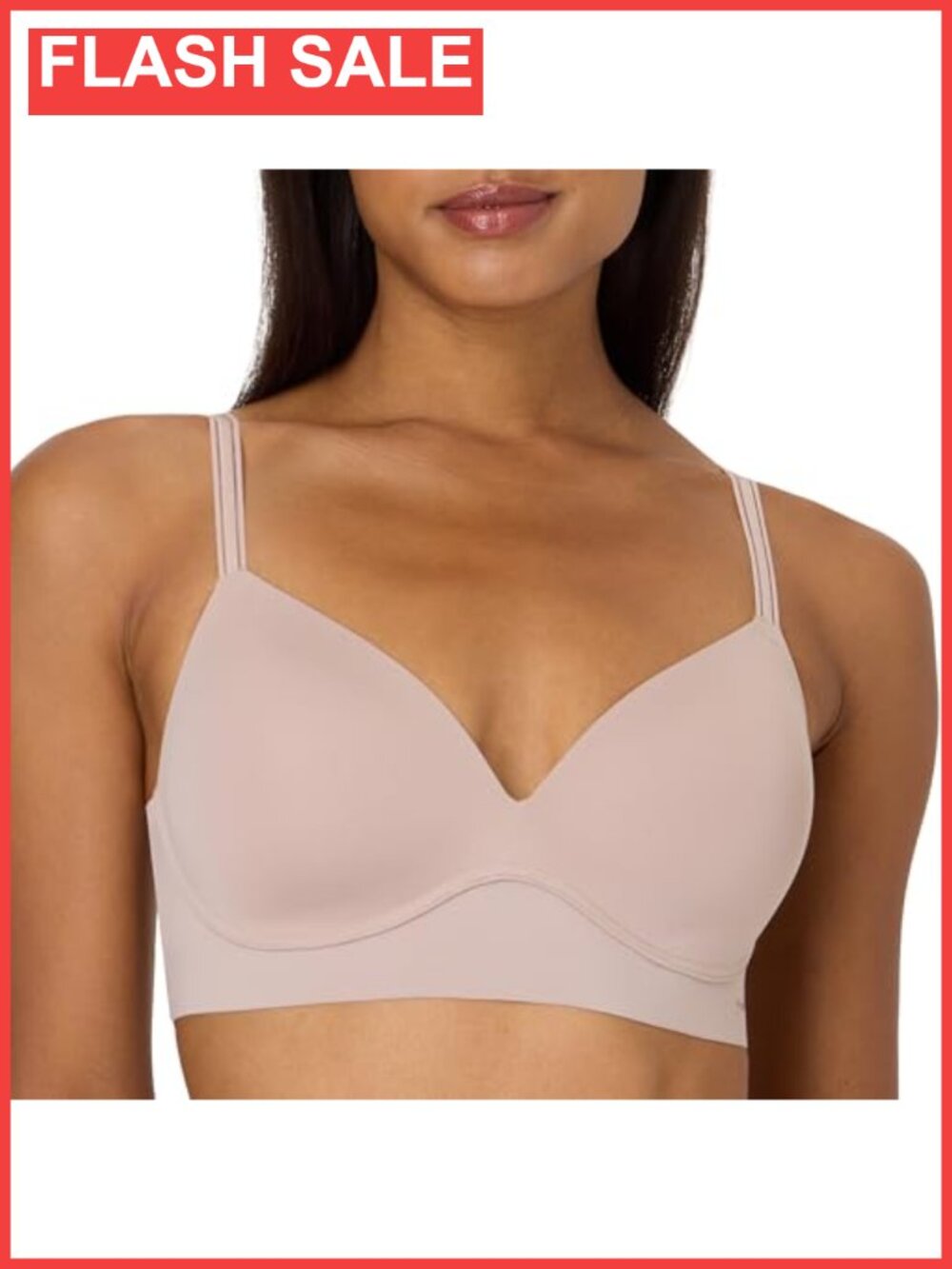 Wireless Bra Full Coverage Convertible Straps No-Show Smoothing